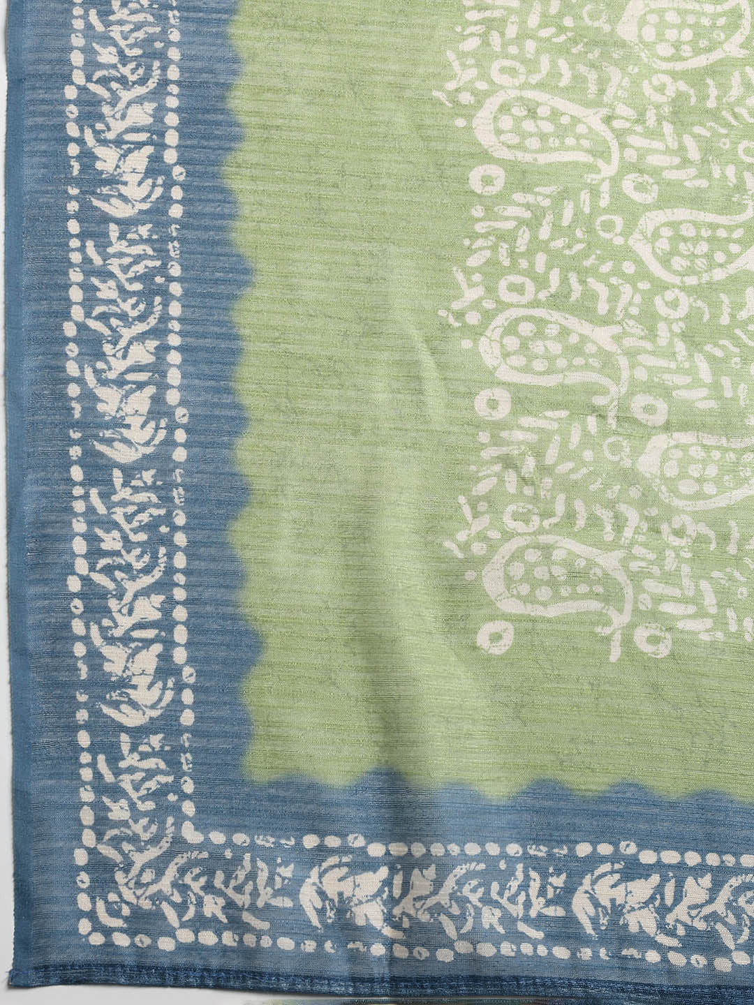Printed Chanderi Unstitched Suit With Dupatta