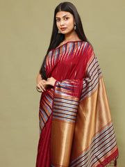 Zari Border Woven Handloom Saree