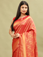 Zari Jaal Woven Handloom Saree