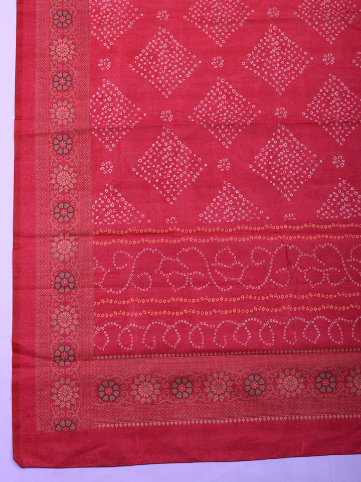 Embroidered Cotton Unstitched Suit With Pant &amp; Dupatta