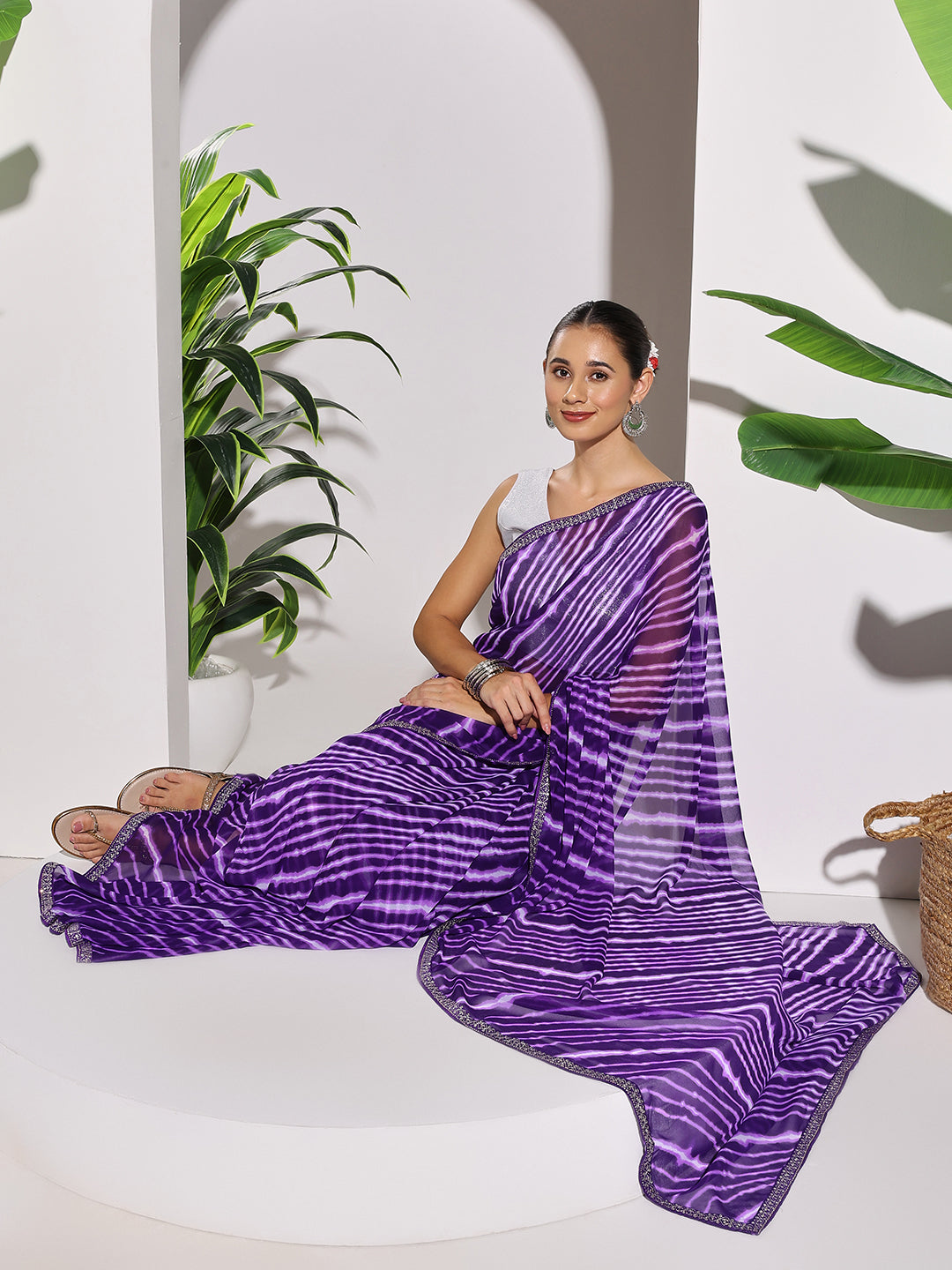 Printed Georgette Saree