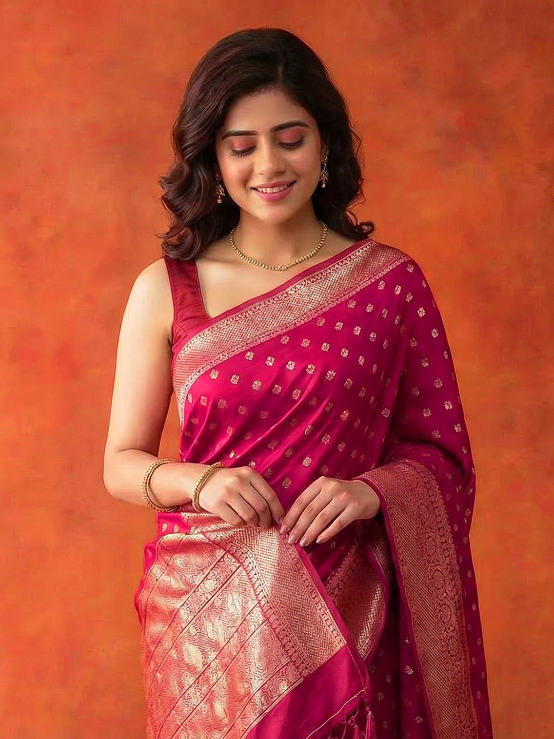 Embroidered Art Silk Saree