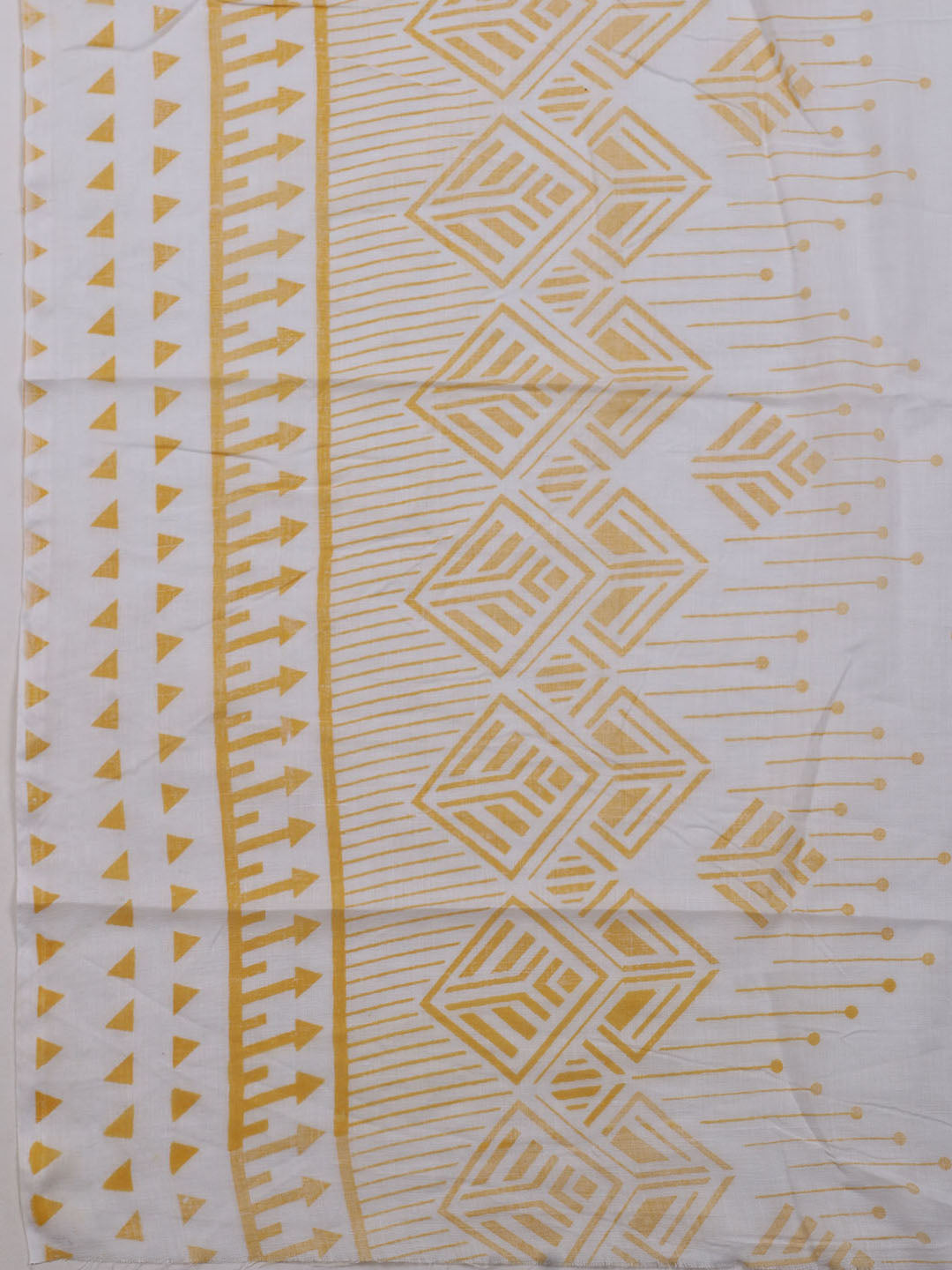 Printed Cotton Blend Unstitched Suit With Dupatta