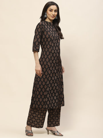 Printed Cotton Kurta Set