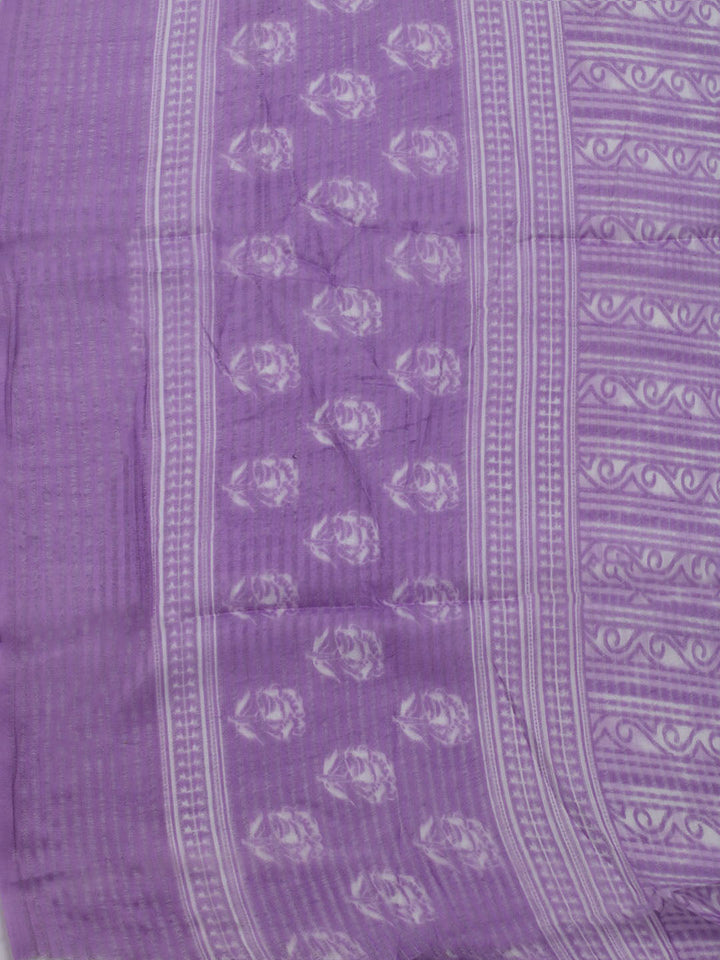 Printed Cotton Blend Unstitched Suit With Dupatta