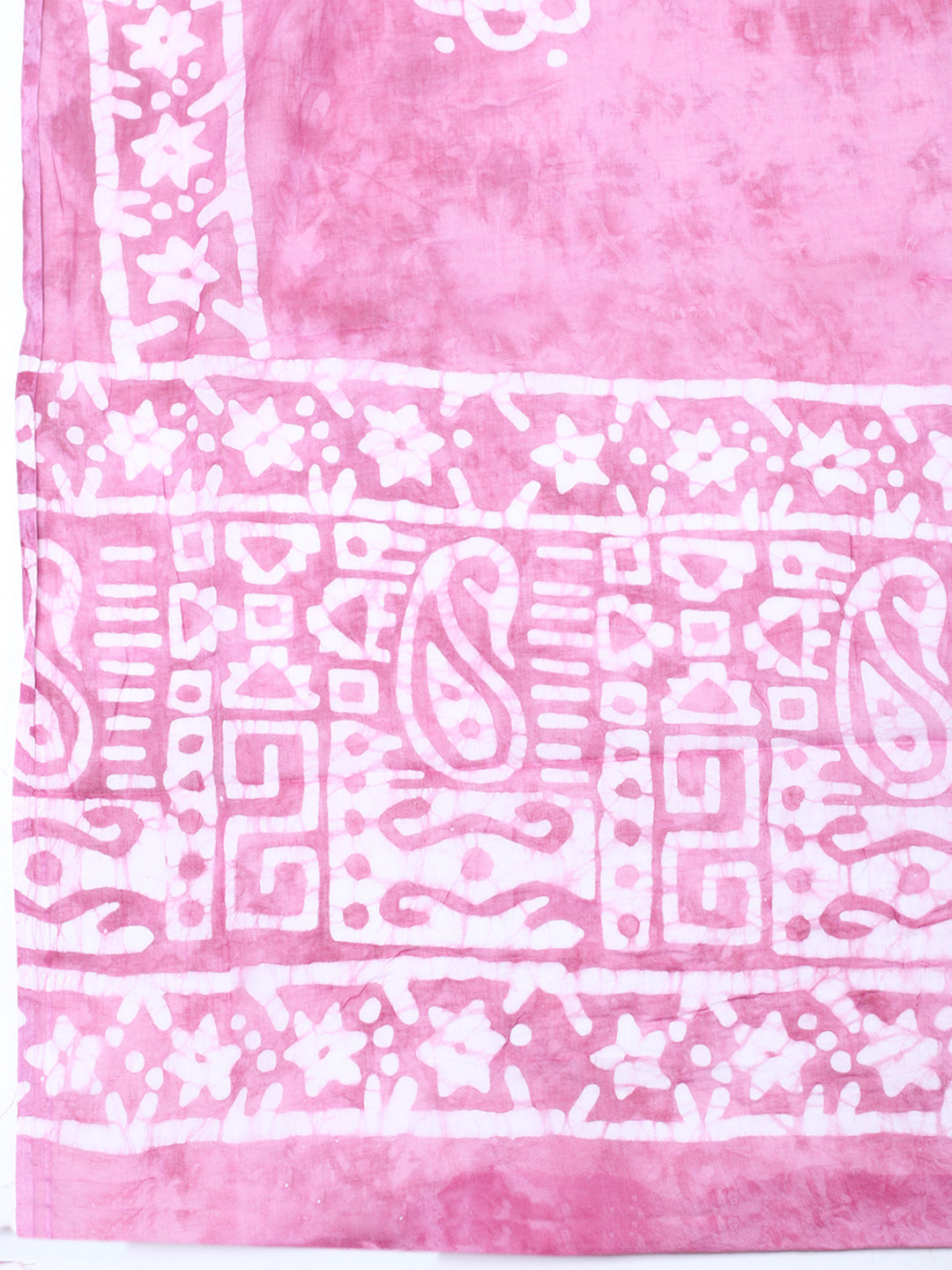 Embroidered Cotton Blend Unstitched Suit With Pant &amp; Dupatta