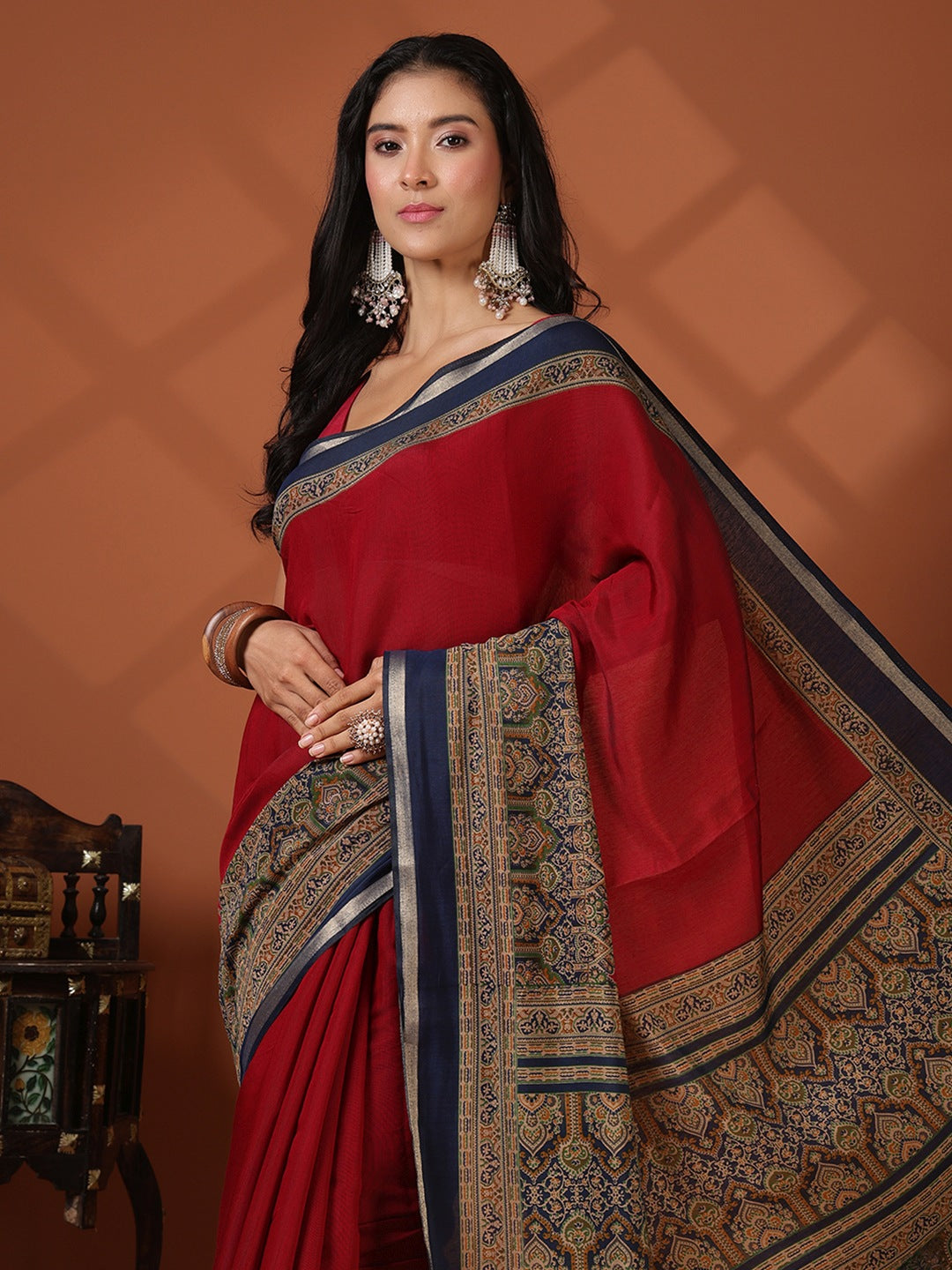 Printed Art Silk Saree