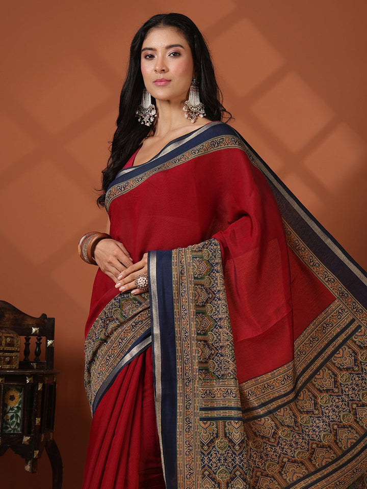 Printed Art Silk Saree