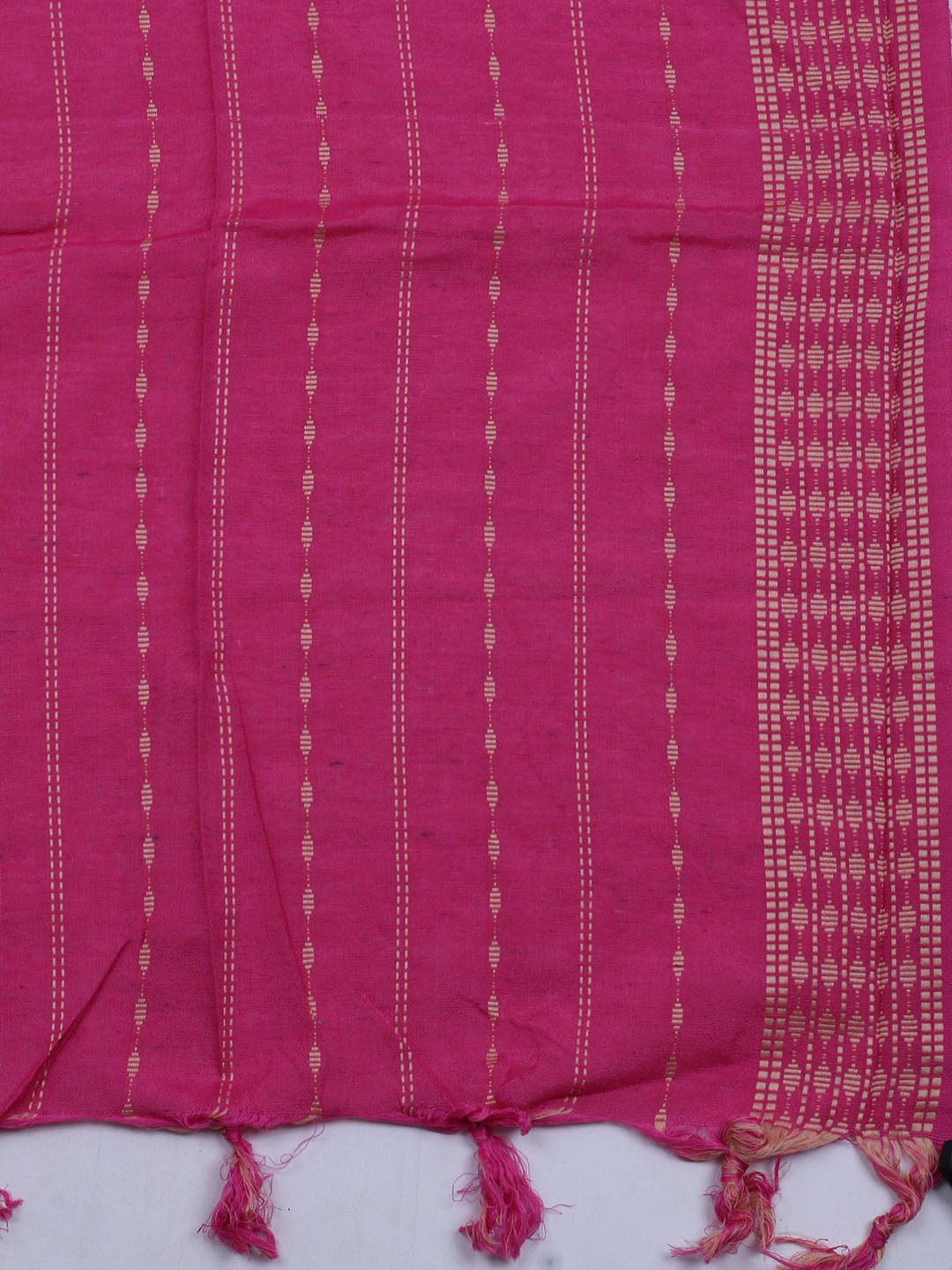 Patch Neck Art Silk Unstitched Suit With Dupatta