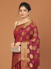 Zari Border Woven Art Silk Saree