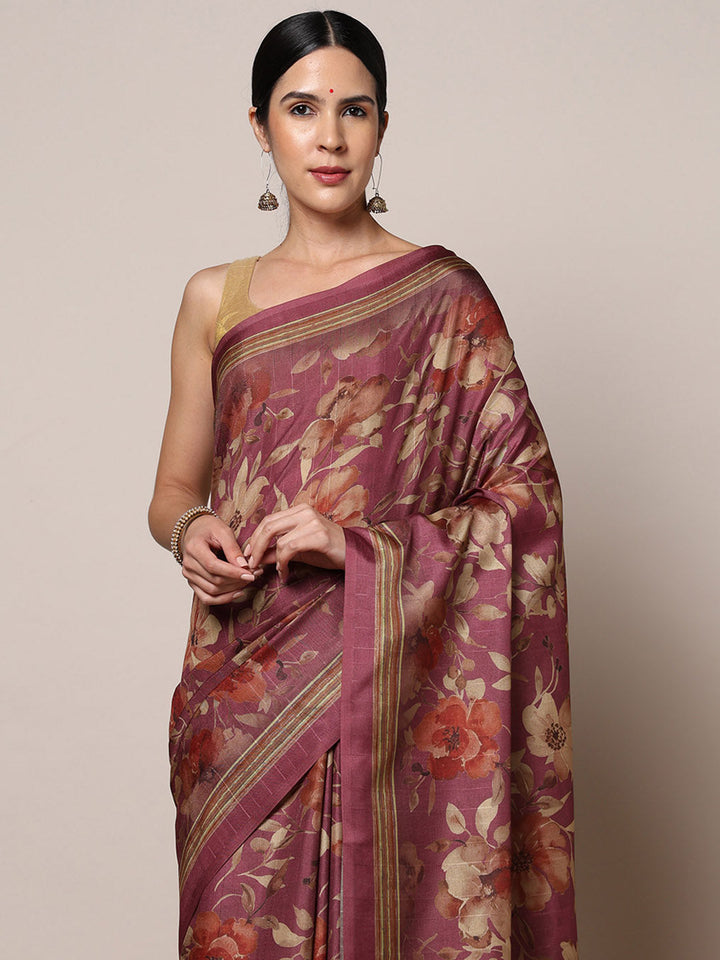 Printed Dola Silk Saree