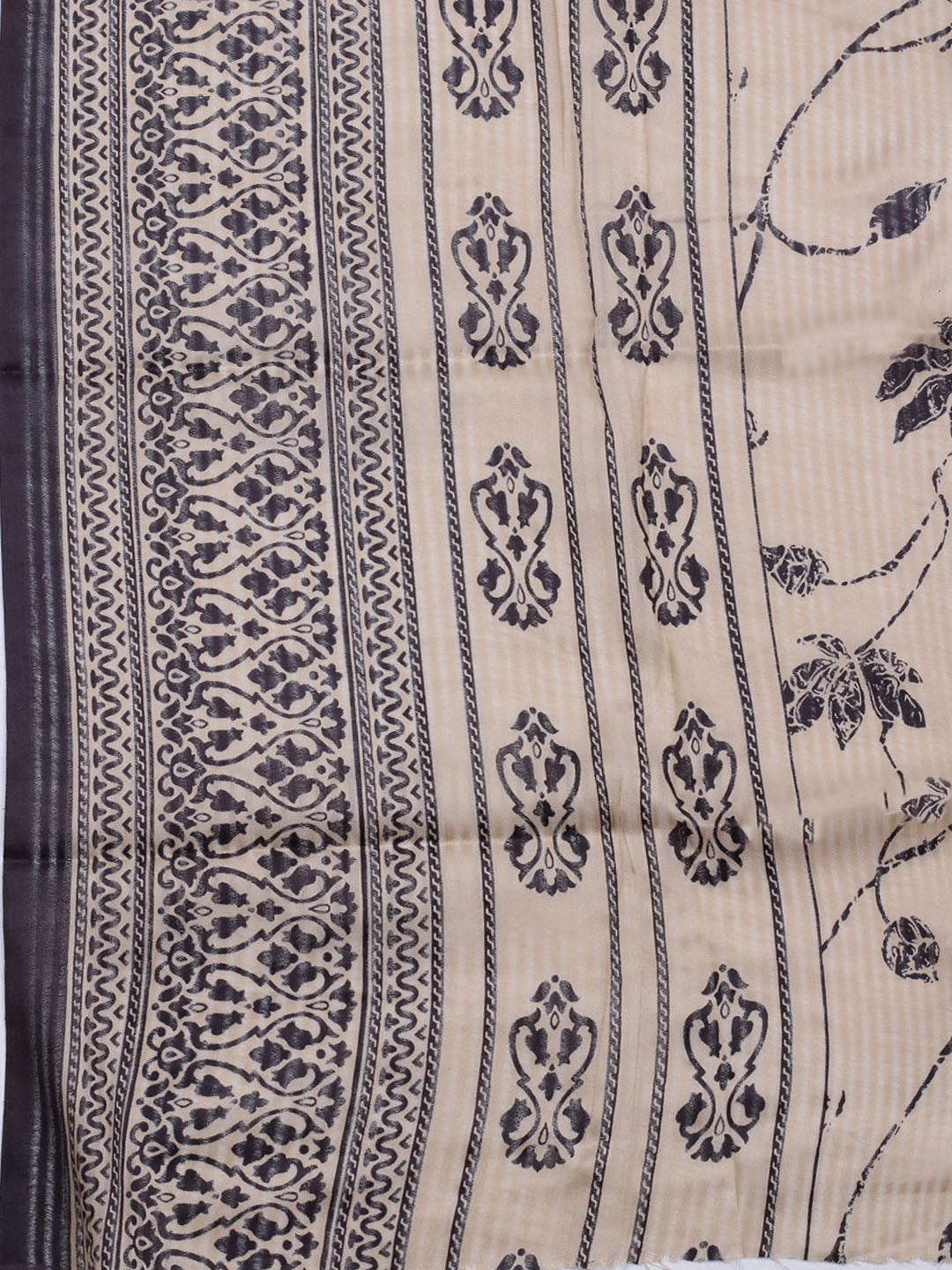 Printed Cotton Blend Unstitched Suit With Dupatta