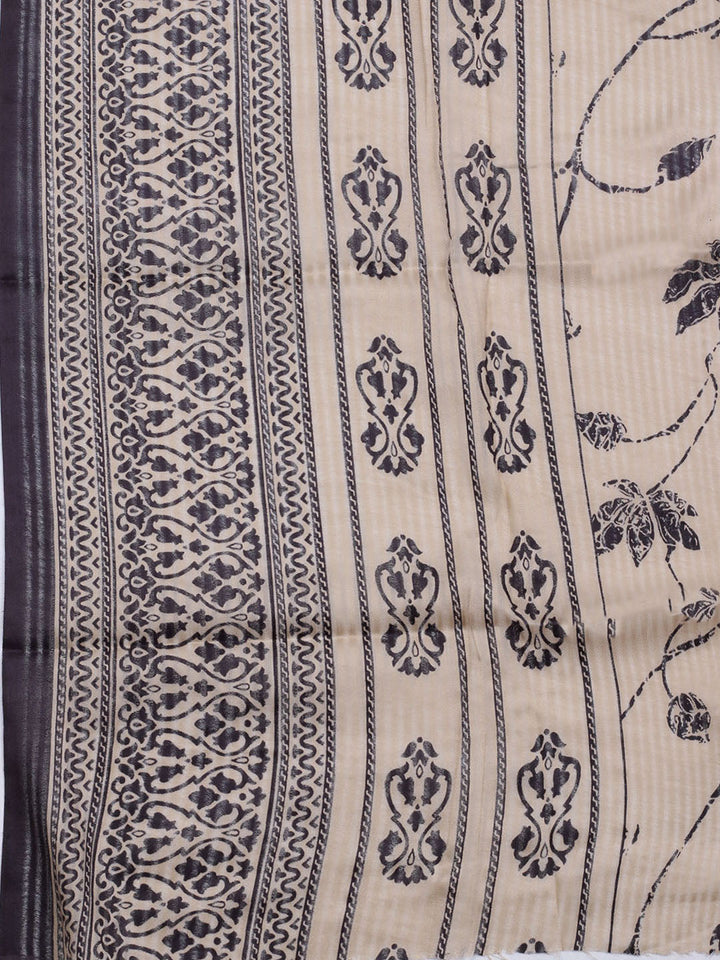 Printed Cotton Blend Unstitched Suit With Dupatta