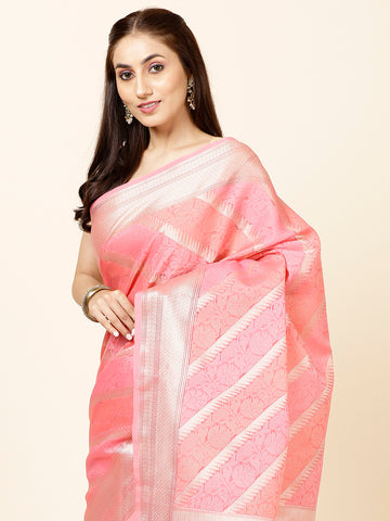 Zari Jaal Woven Cotton Saree