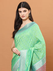 Stone Embroidery Banarasi Saree