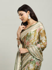 Digital Printed Georgette Saree