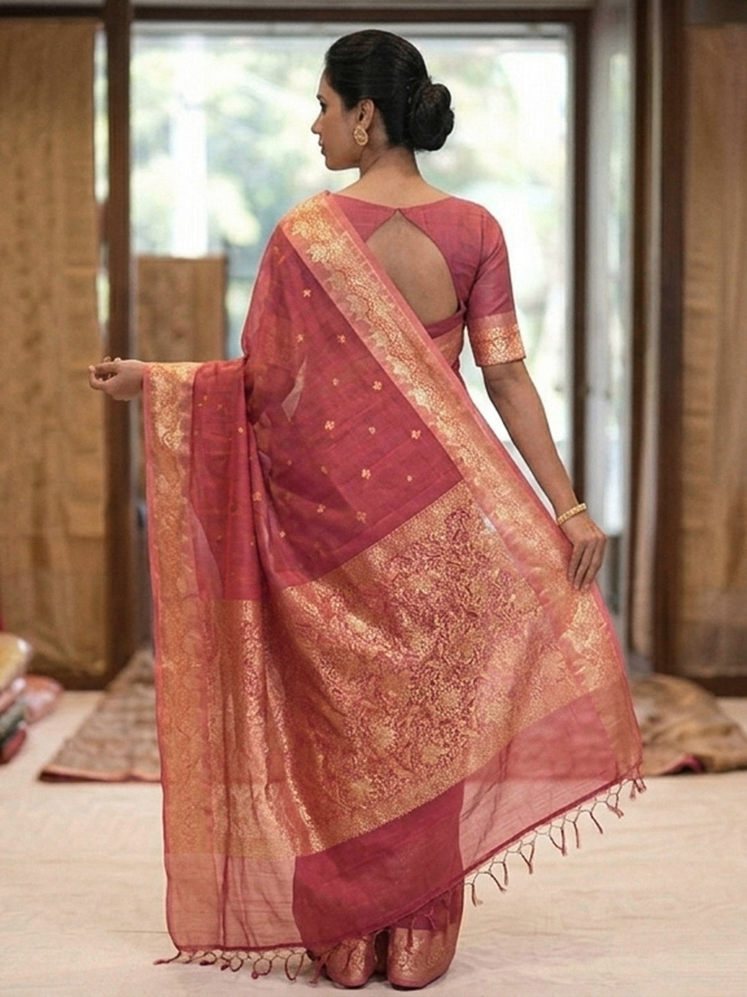 Zari Woven Art Silk Saree