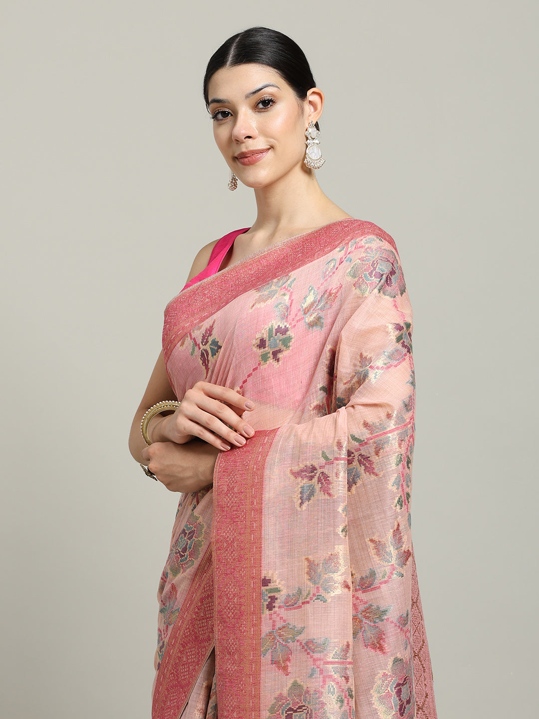 Zari Jaal Art Silk Woven Saree