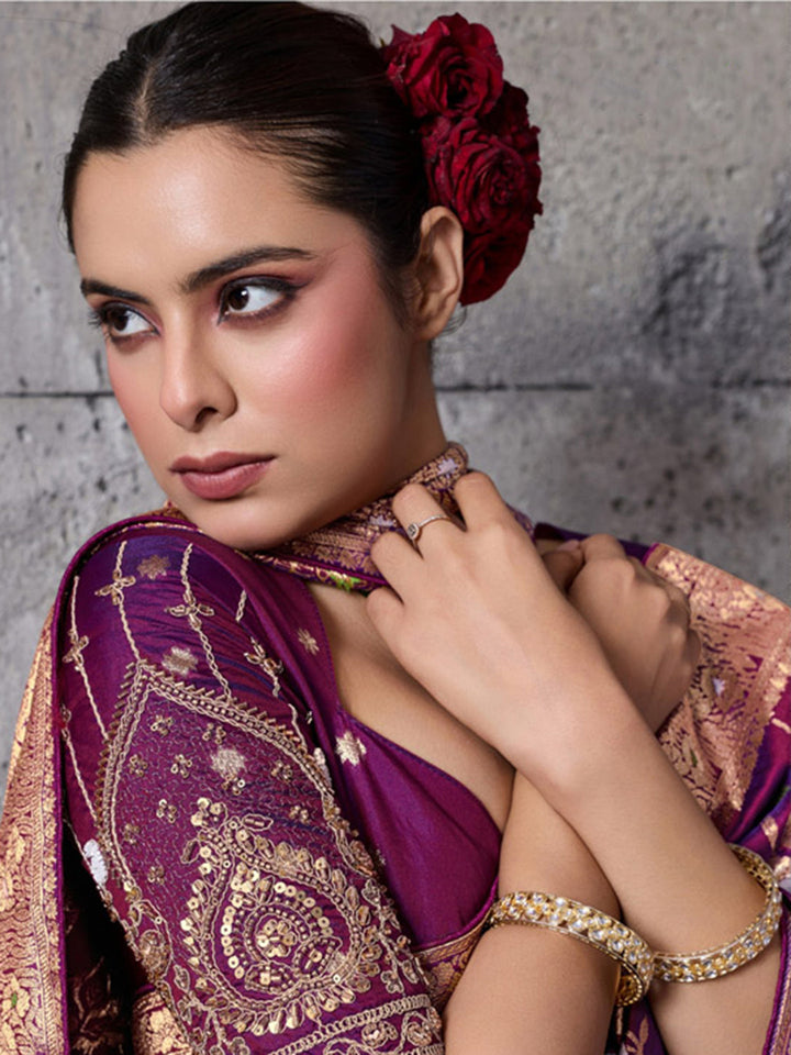 Woven Design Banarasi Silk Saree