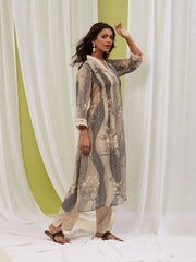 Printed Cotton Kurta With Pants