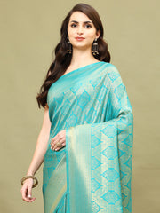 Zari Jaal Woven Handloom Saree