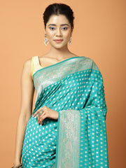 Stone Work Satin Woven Saree