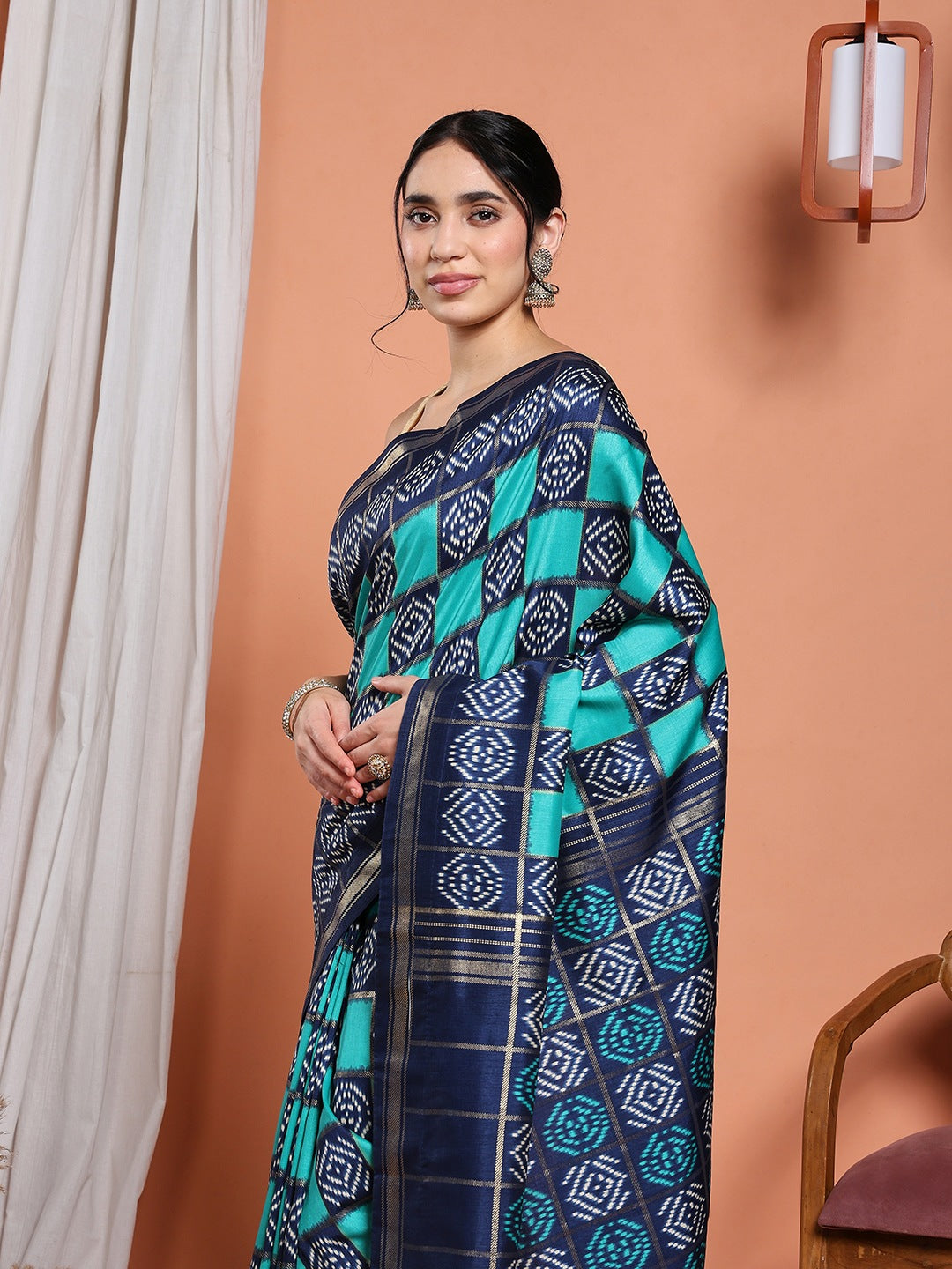 Digital Printed Art Silk Saree
