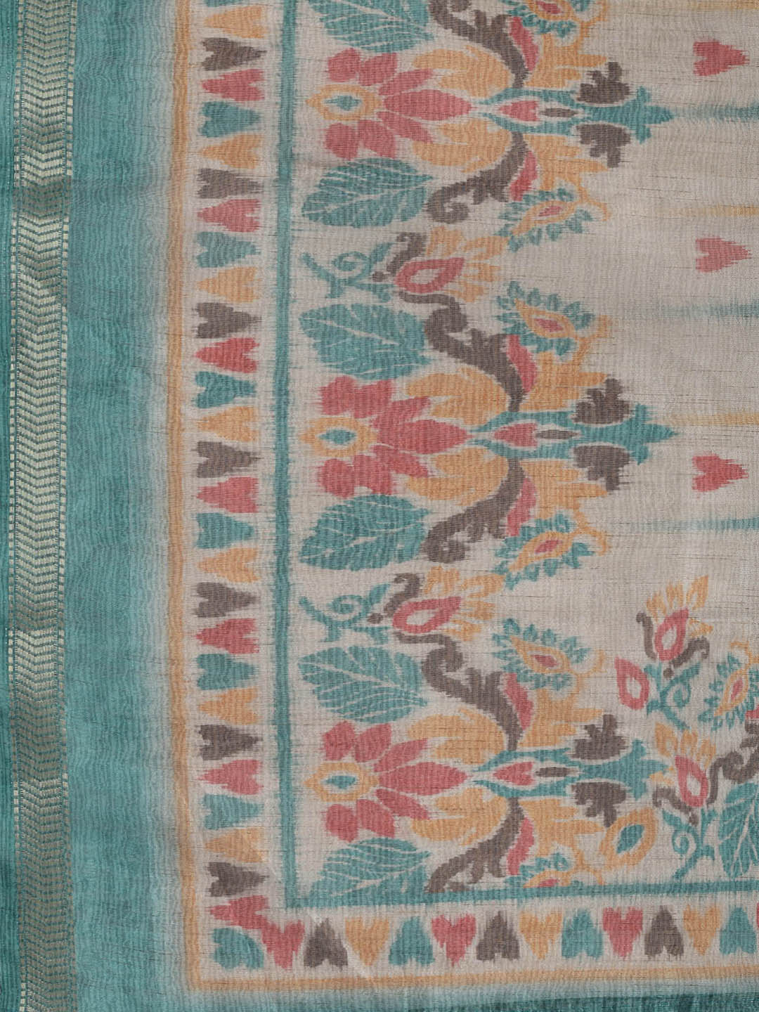 Woven Chanderi Unstitched Suit With Dupatta