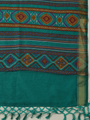 Woven Design Art Silk Unstitched Suit With Pant Dupatta