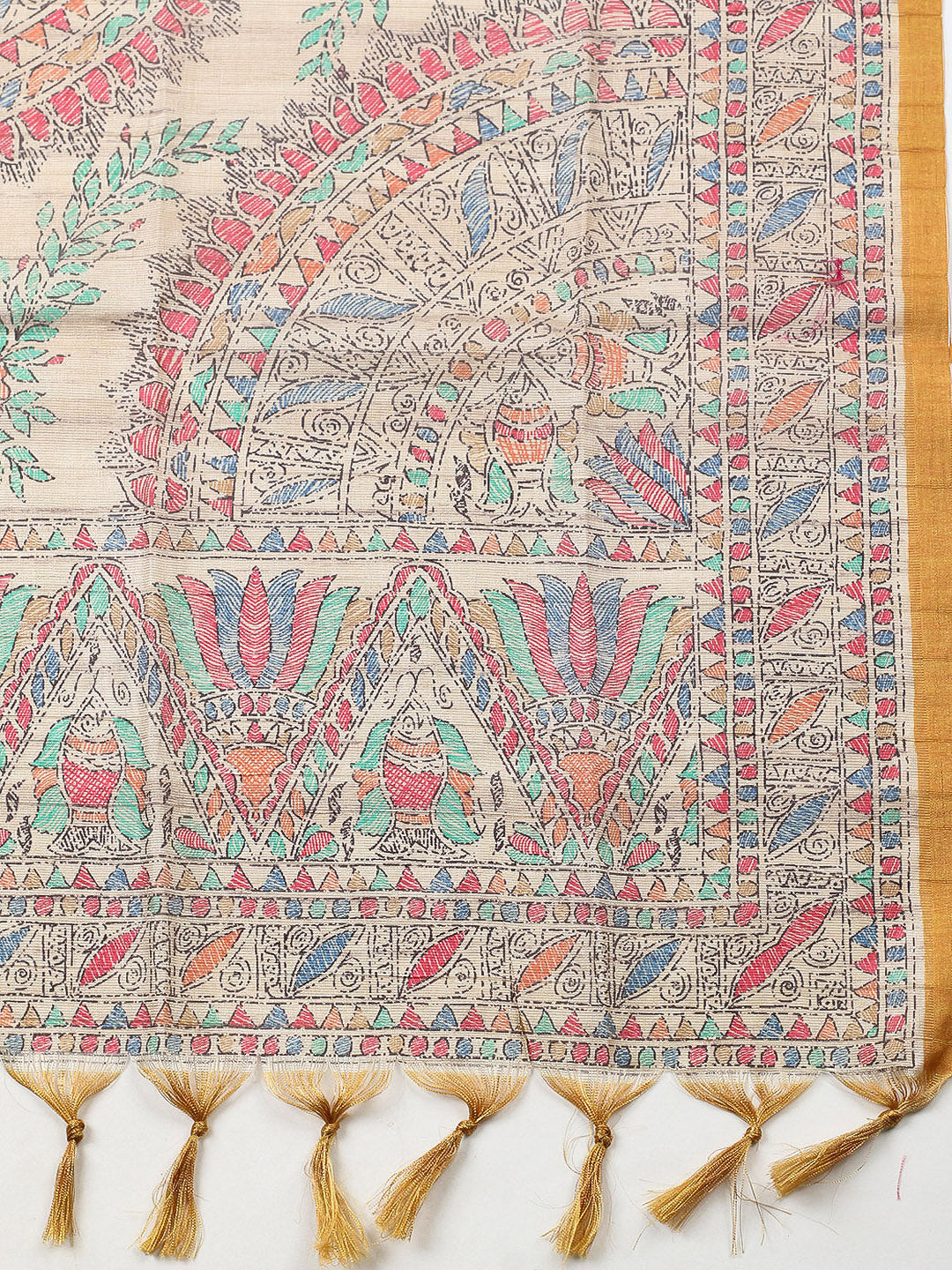 Embroidered Cotton Blend Unstitched Suit With Pant &amp; Dupatta