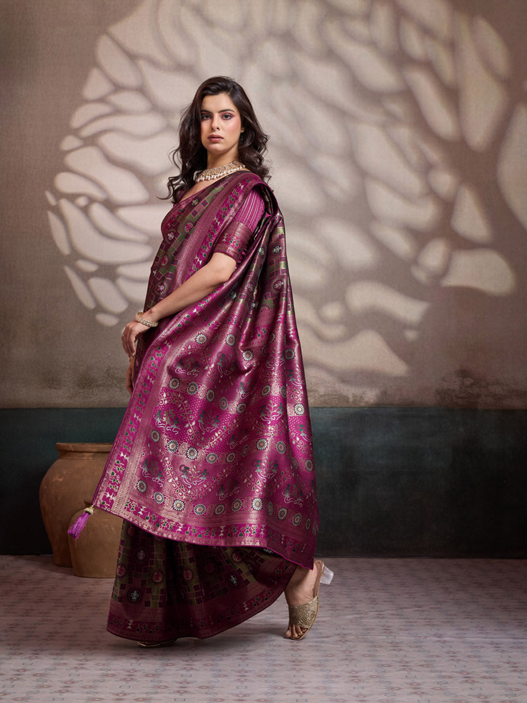 Woven Design Banarasi Silk Saree