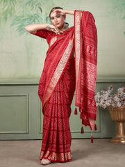 Printed Art Silk Saree