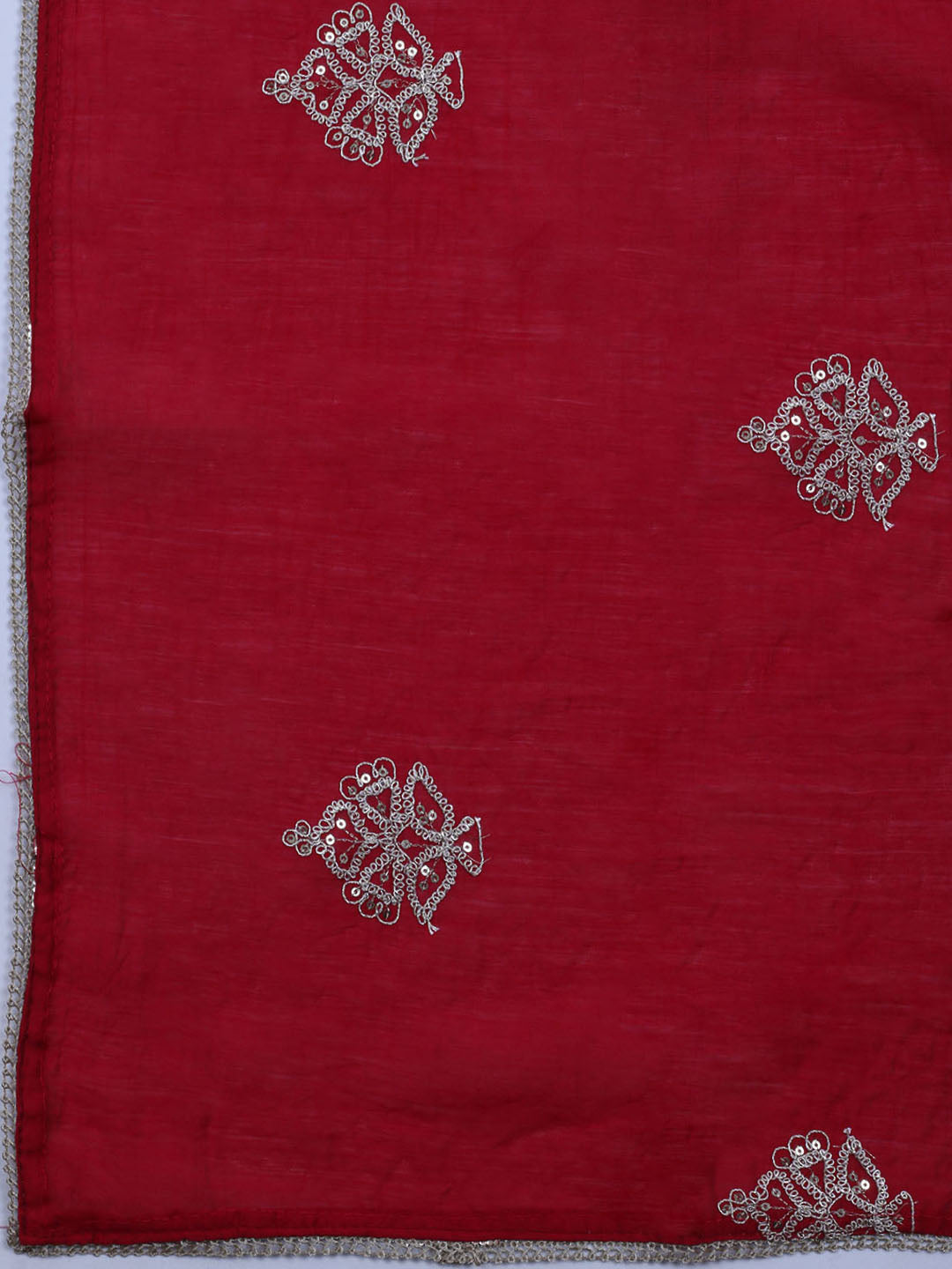 Neck Embroidered Muslin Unstitched Suit With Dupatta
