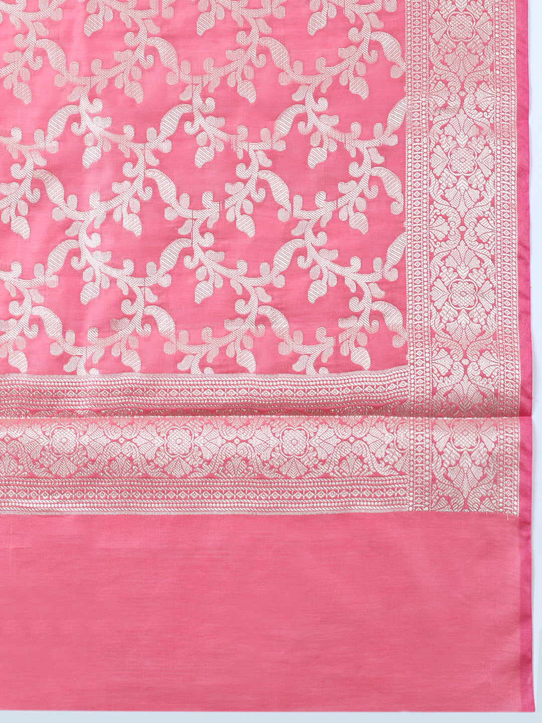 Banarasi Chanderi Unstitched Suit With Pant &amp; Dupatta