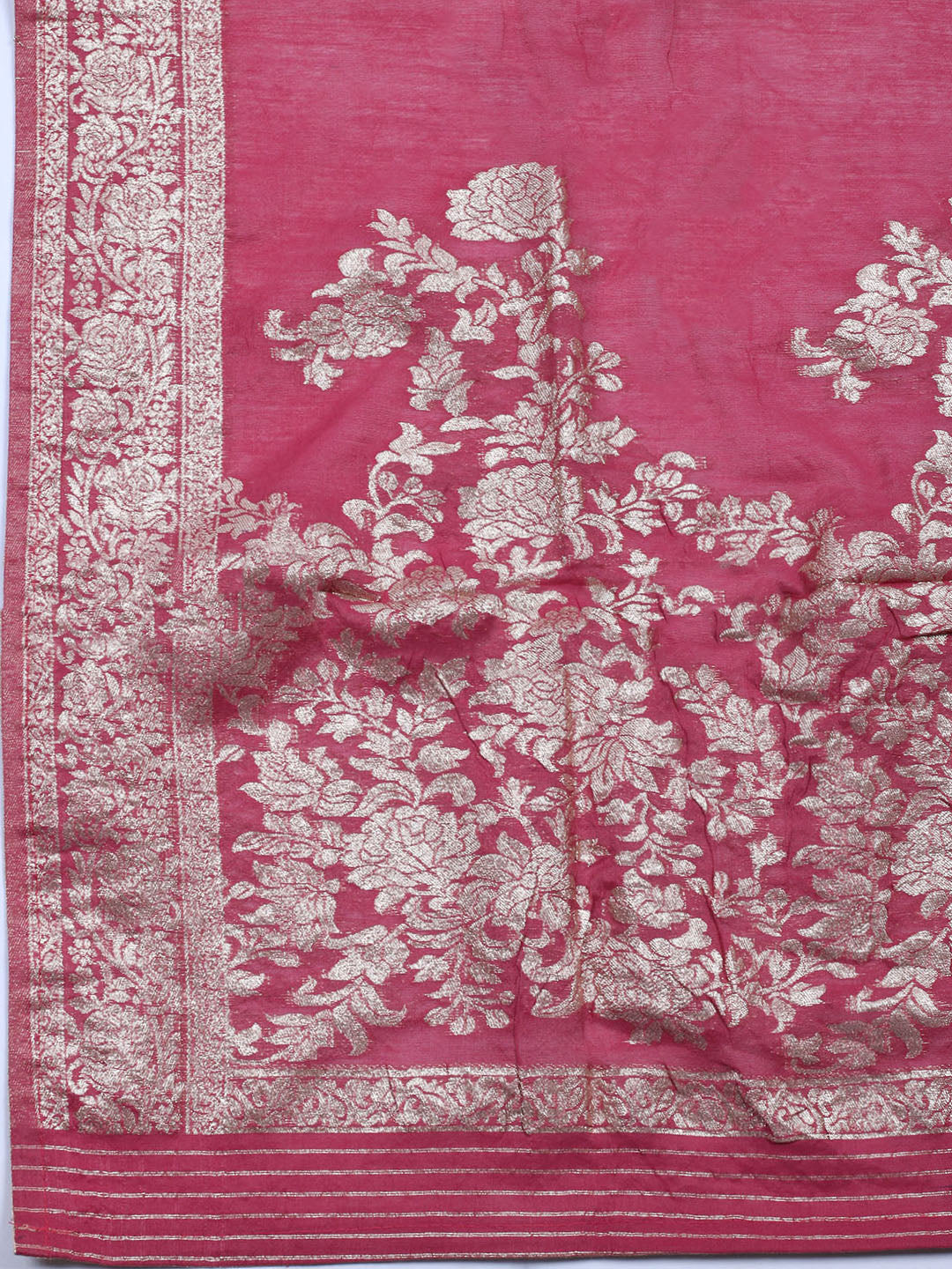 Neck Embroidered Cotton Blend Unstitched Suit With Dupatta