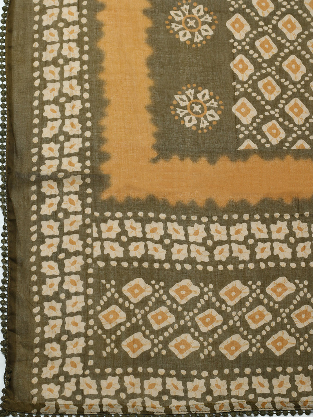 Embroidered Cotton Blend Unstitched Suit With Pant Dupatta