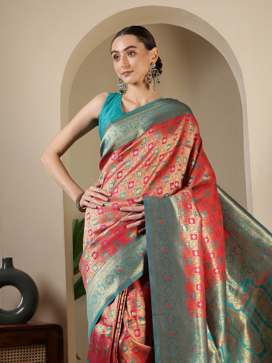 Woven Design Art Silk Saree