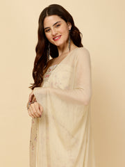 Floral Printed Cotton Unstitched Suit Piece With Dupatta