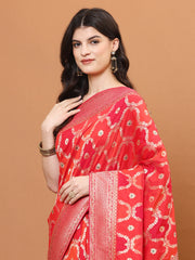 Stone Embroidery Banarasi Woven Saree