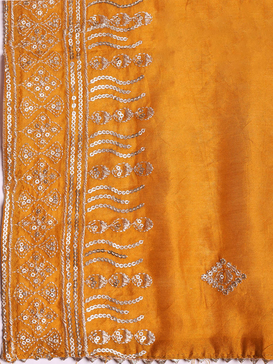 Neck Embroidered Cotton Blend Unstitched Suit With Dupatta