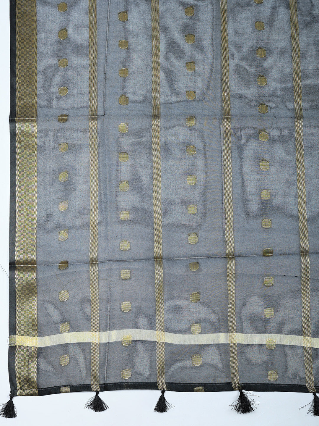 Banarasi Chanderi Unstitched Suit With Pant &amp; Dupatta