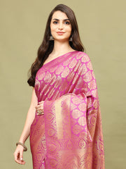 Zari Booti Woven Handloom Saree