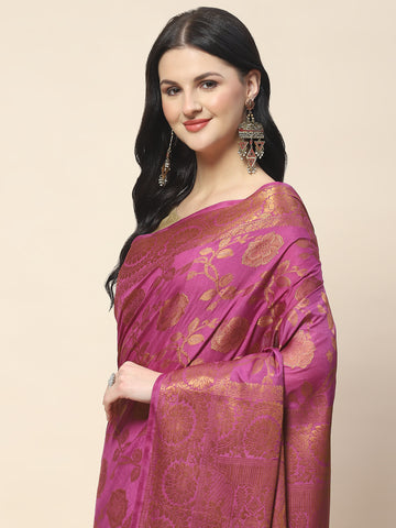 Zari Jaal Woven Handloom Saree