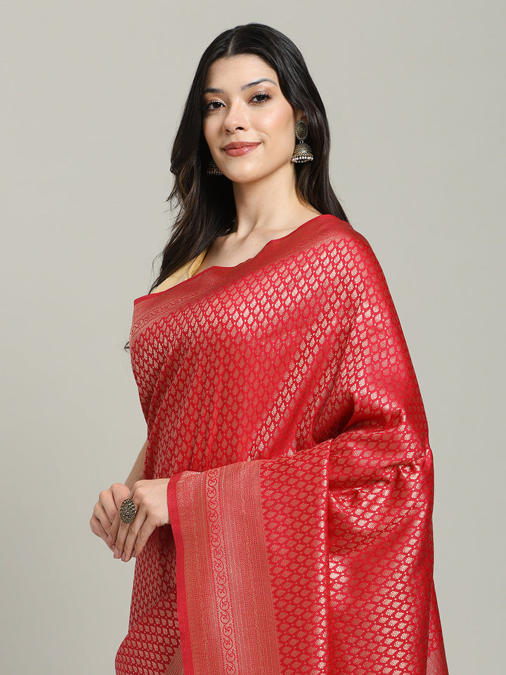 Zari Jaal Art Silk Woven Saree