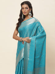 Light Brocade Woven Georgette Saree