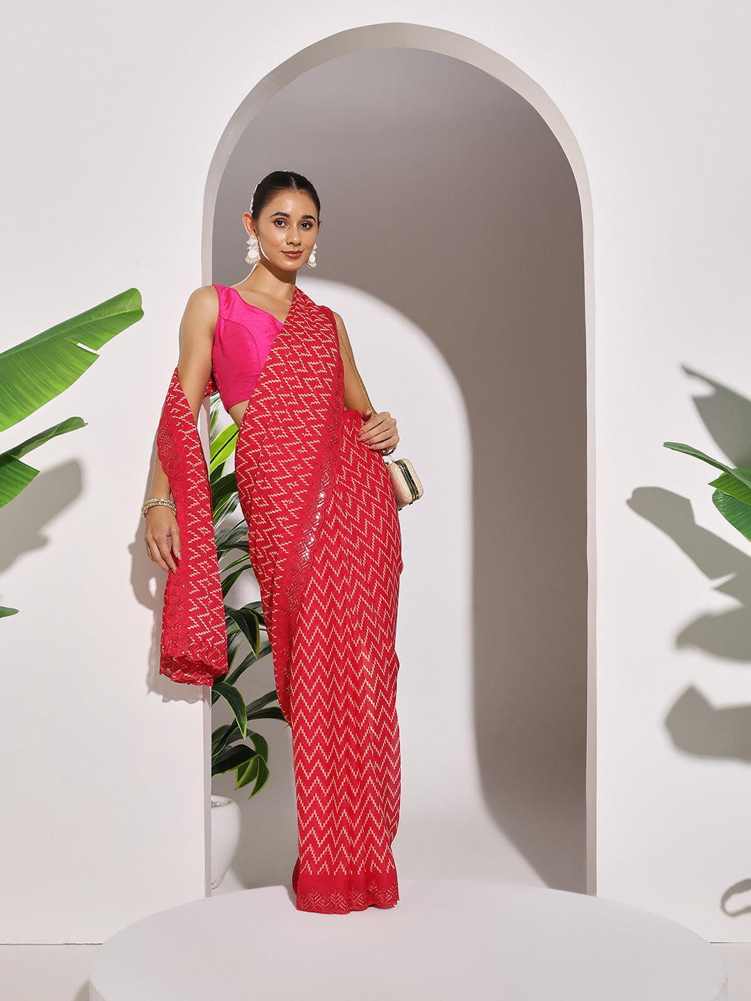 Printed Georgette Saree
