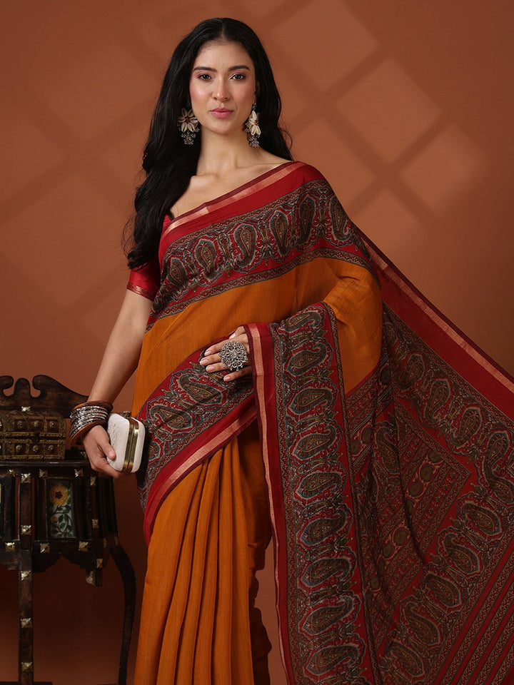 Printed Art Silk Saree