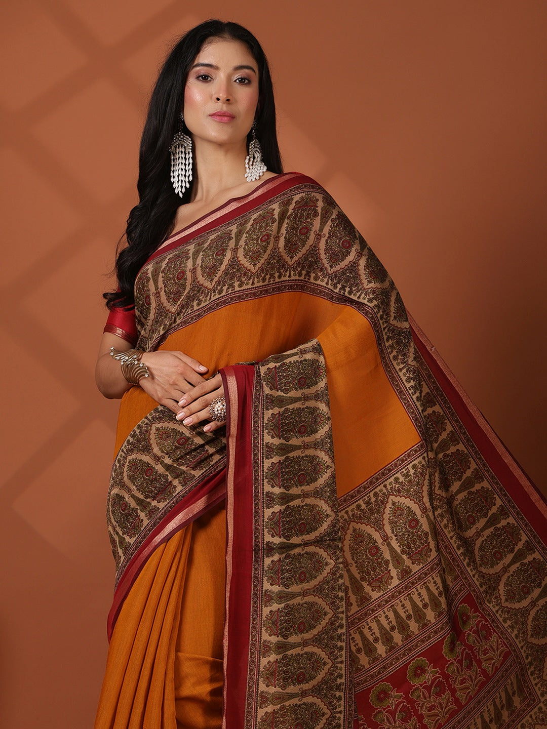 Digital Printed Art Silk Saree