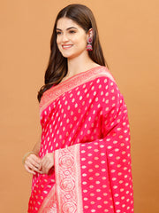 Zari Border Banarasi Woven Saree