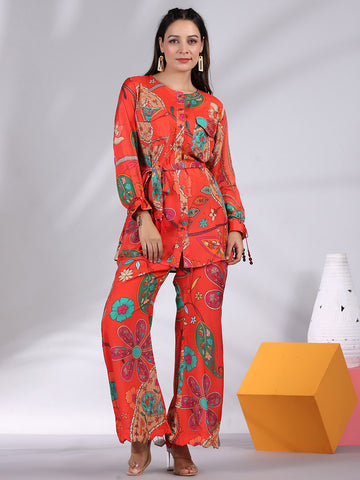 Groovy Co-ord Set with Flare Pants